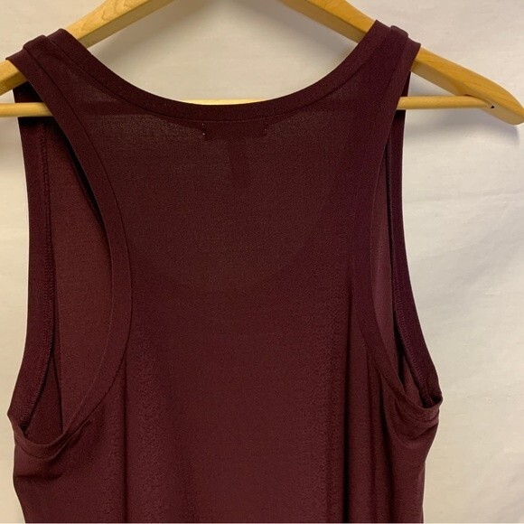 Leith Burgundy Sleeveless Swing A-Line Knee Length Dress Size M - Picture 6 of 11